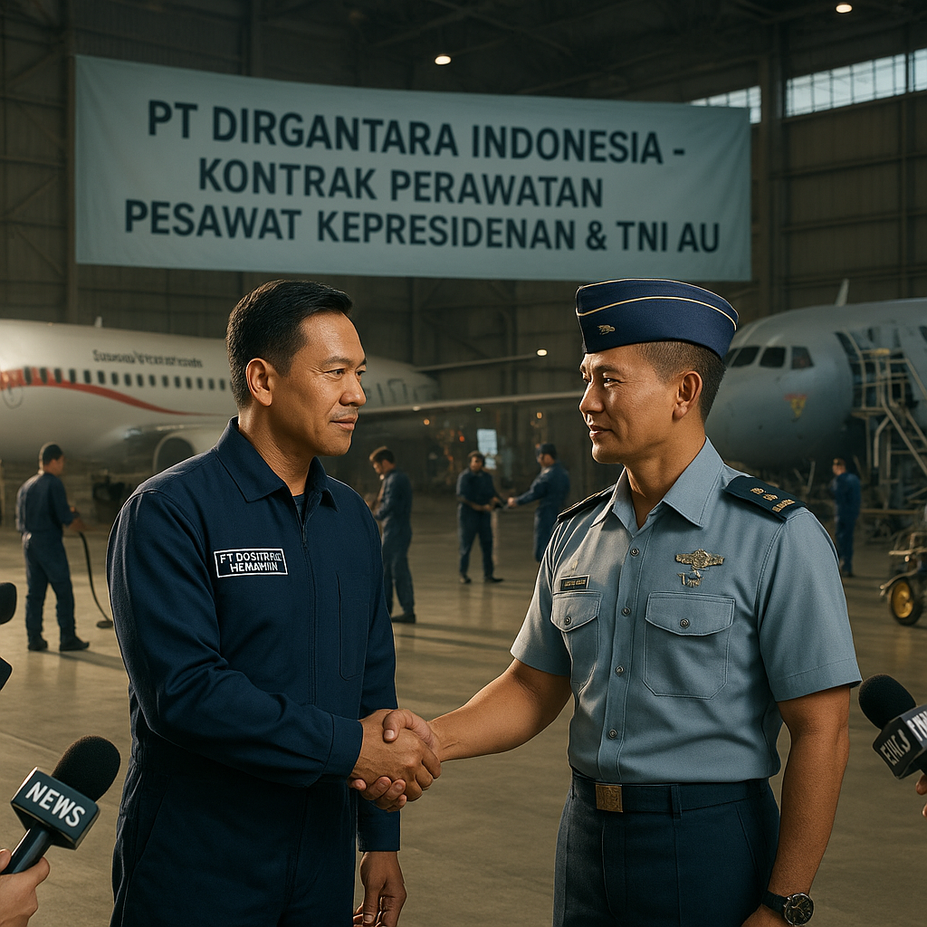 PT DI Perkuat Lini Produksi dengan Kontrak Perawatan Pesawat Kepresidenan dan TNI AU