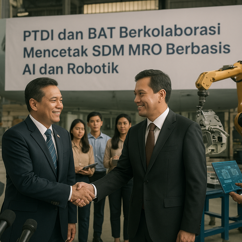 PTDI dan BAT Berkolaborasi Mencetak SDM MRO Berbasis AI dan Robotik