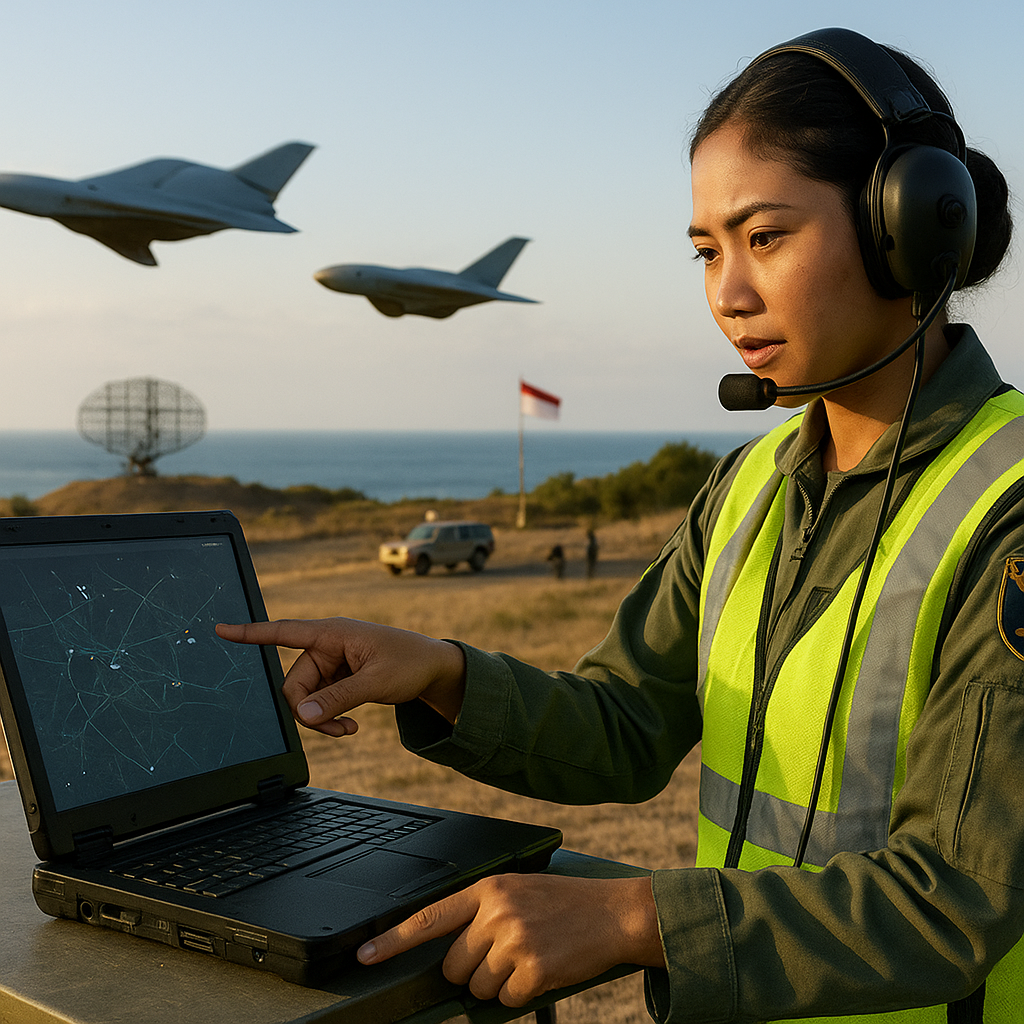 TNI AU Integrasi Sistem Drone Loyal Wingman dengan Radar Nasional untuk Enhanced Situational Awareness
