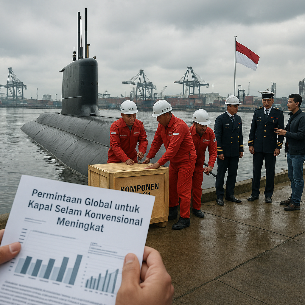 Permintaan Global untuk Kapal Selam Konvensional Meningkat, Peluang bagi Komponen Lokal