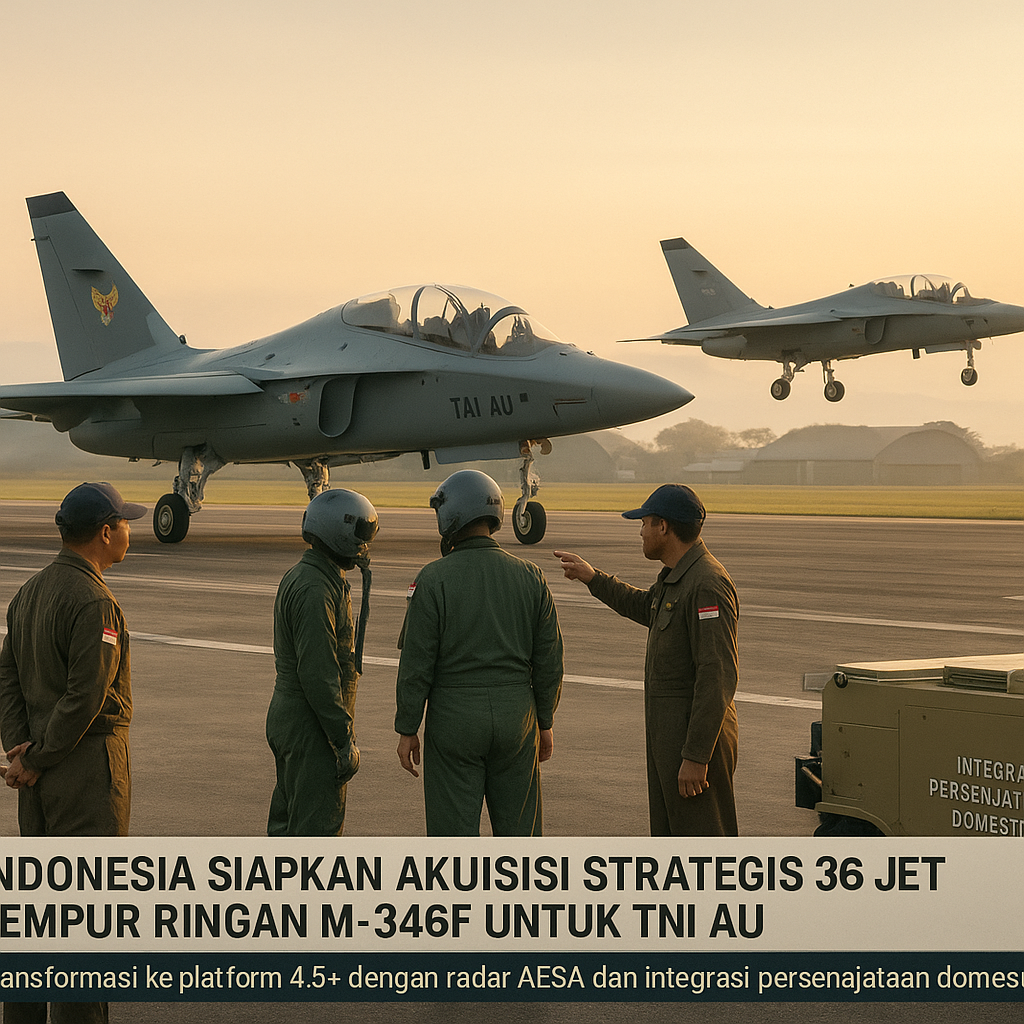 Indonesia Siapkan Akuisisi Strategis 36 Jet Tempur Ringan M-346F untuk TNI AU