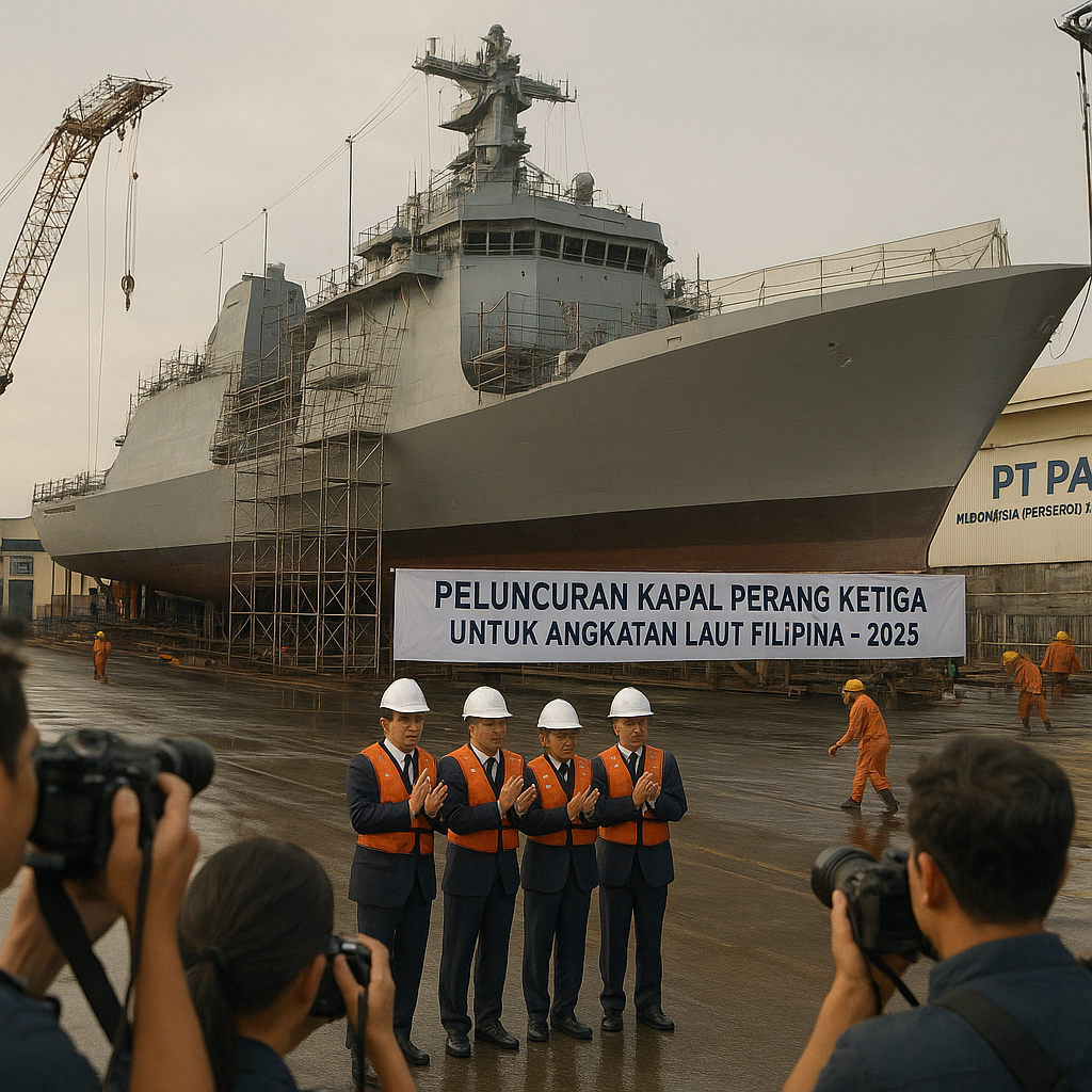 Galangan PT PAL Surabaya Siap Luncurkan Kapal Perang Ketiga untuk Angkatan Laut Filipina