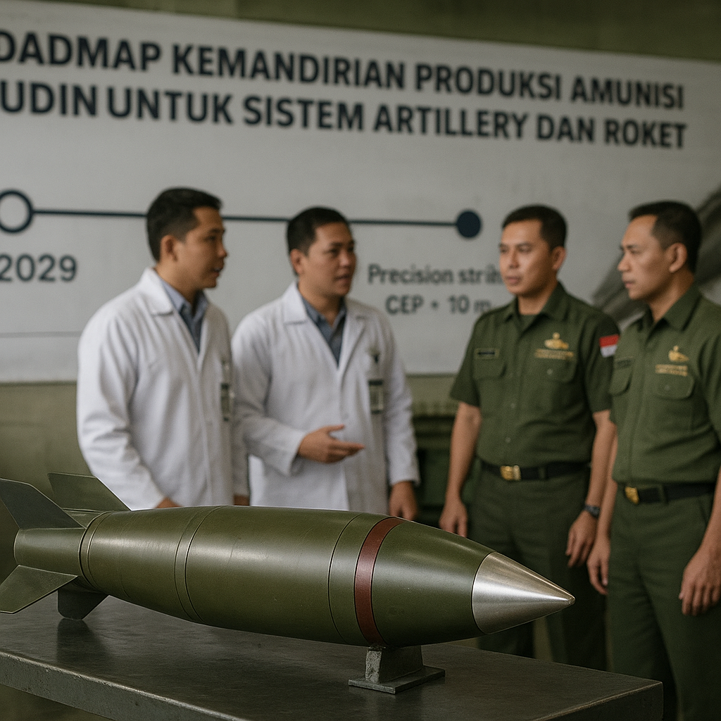 Roadmap Kemandirian Produksi Amunisi Guided untuk Sistem Artillery dan Roket