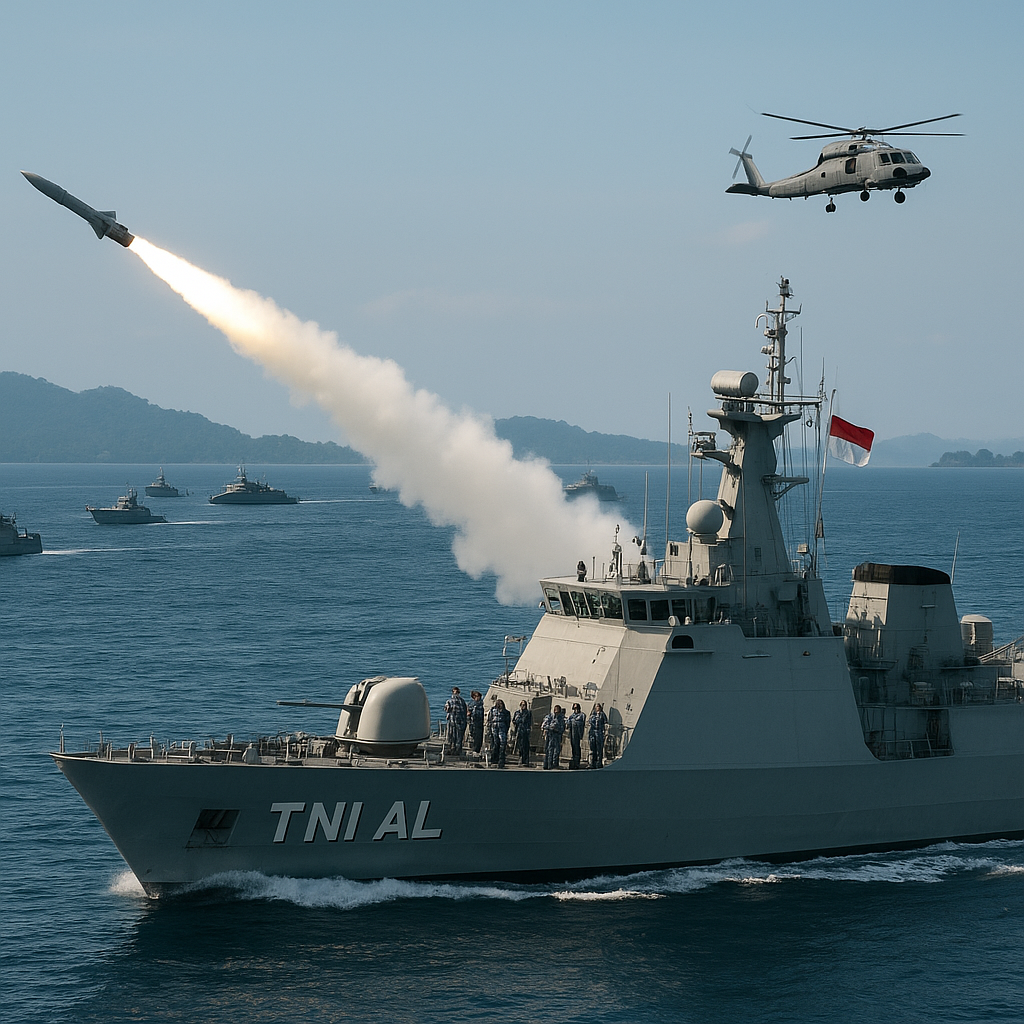 TNI AL Gelar Latihan Gabungan di Karimun Jawa, Libatkan 20 Kapal Perang dan Tembakkan Rudal