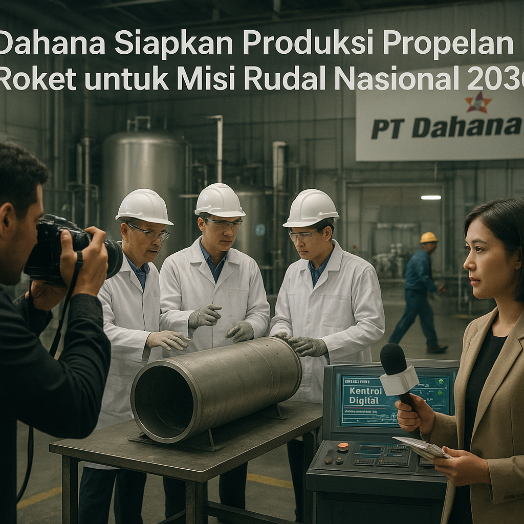 Dahana Siapkan Produksi Propelan Roket untuk Misi Rudal Nasional 2030