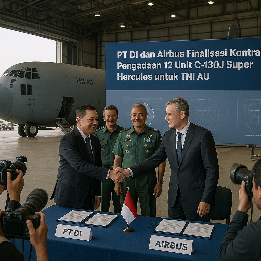 PT DI dan Airbus Finalisasi Kontrak Pengadaan 12 Unit C-130J Super Hercules untuk TNI AU