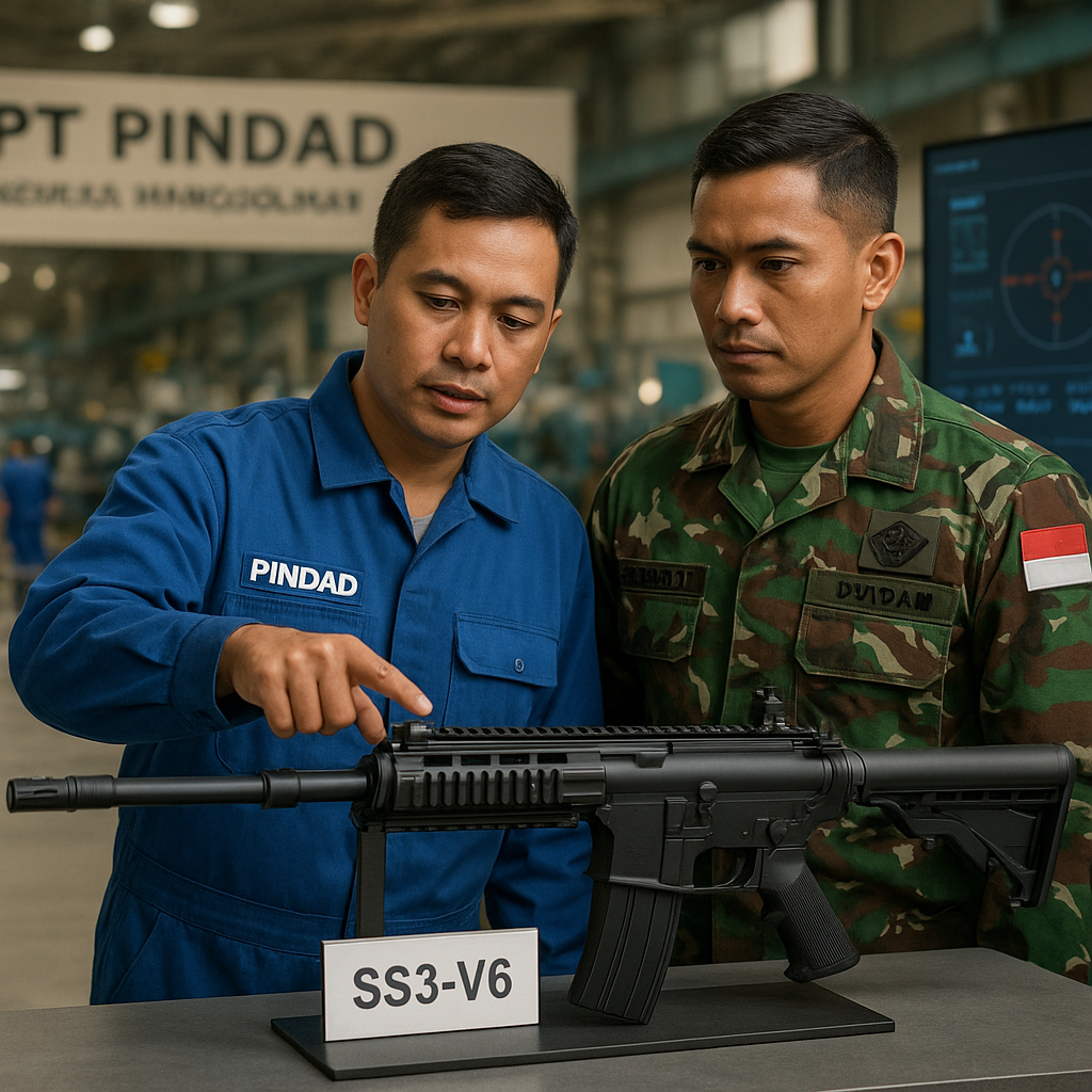 PT Pindad Memulai Produksi Massal Senapan Serbu SS3-V6 dengan Fitur Digital Fire Control System