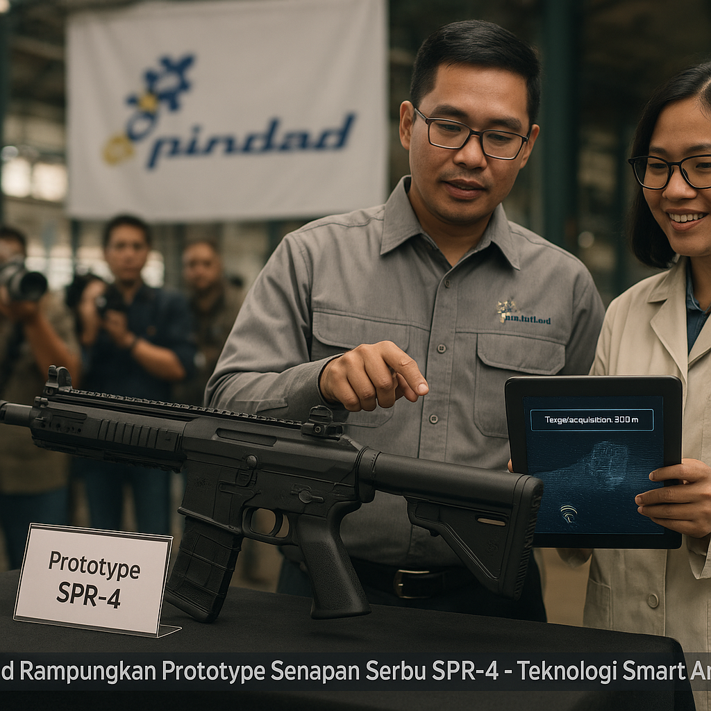 PT Pindad Rampungkan Produksi Prototype Senapan Serbu SPR-4 dengan Teknologi Smart Ammunition