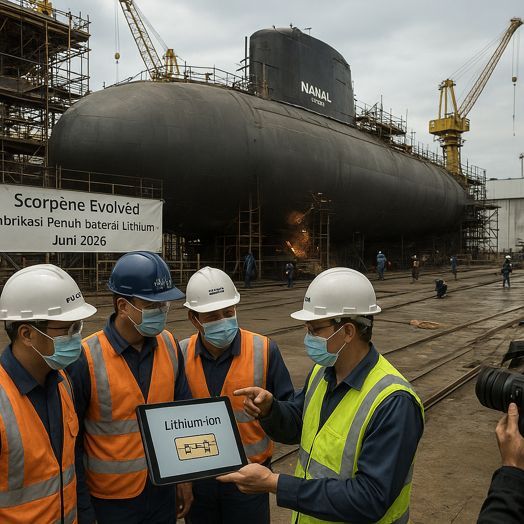 PT PAL dan Naval Group Siapkan Fabrikasi Scorpène Evolved Full Lithium-ion June 2026, Didukung SRVS Inggris £128M