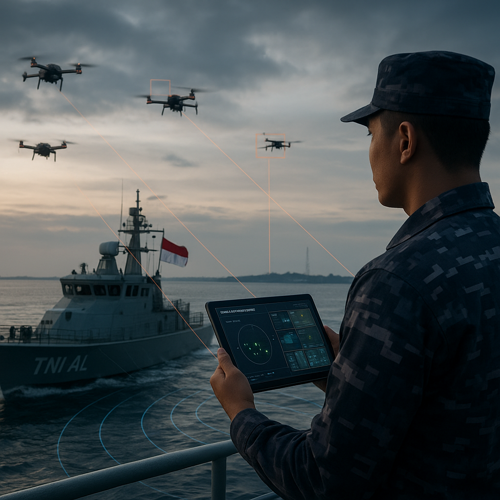 Kajian Pushidrosal: Ancaman Drone Swarm Asimetris di ALKI Perlu Diantisipasi dengan Sistem Counter-UAS Terintegrasi