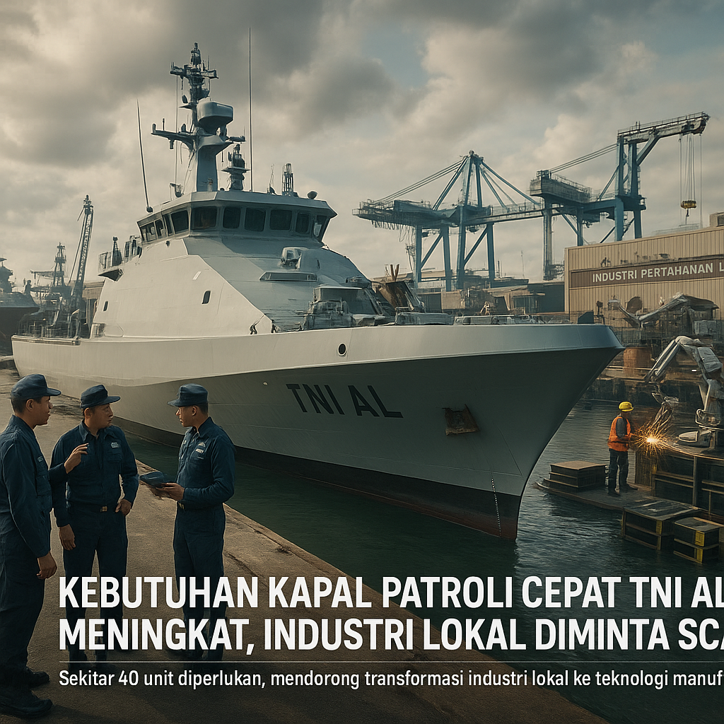 Kebutuhan Kapal Patroli Cepat TNI AL Meningkat, Industri Lokal Diminta Scale Up Produksi