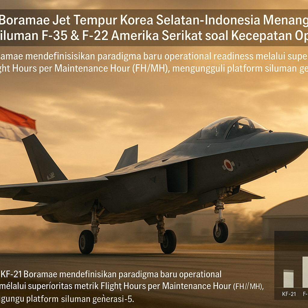 KF-21 Boramae Jet Tempur Korea Selatan-Indonesia Menang Telak atas Siluman F-35 & F-22 Amerika Serikat soal Kecepatan Operasional