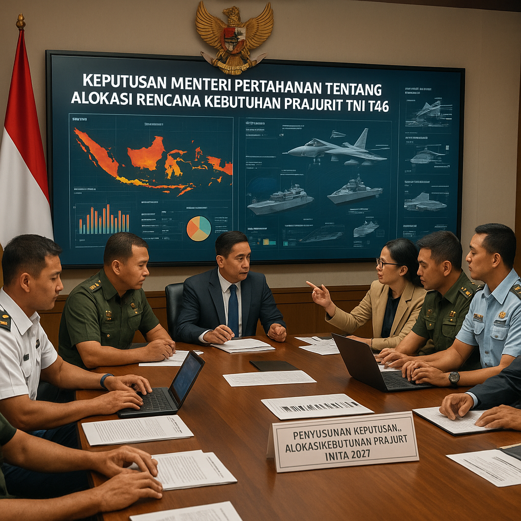Rapat tentang Penyusunan Keputusan Menteri Pertahanan tentang Alokasi Rencana Kebutuhan Prajurit Tentara Nasional Indonesia TA. 2027