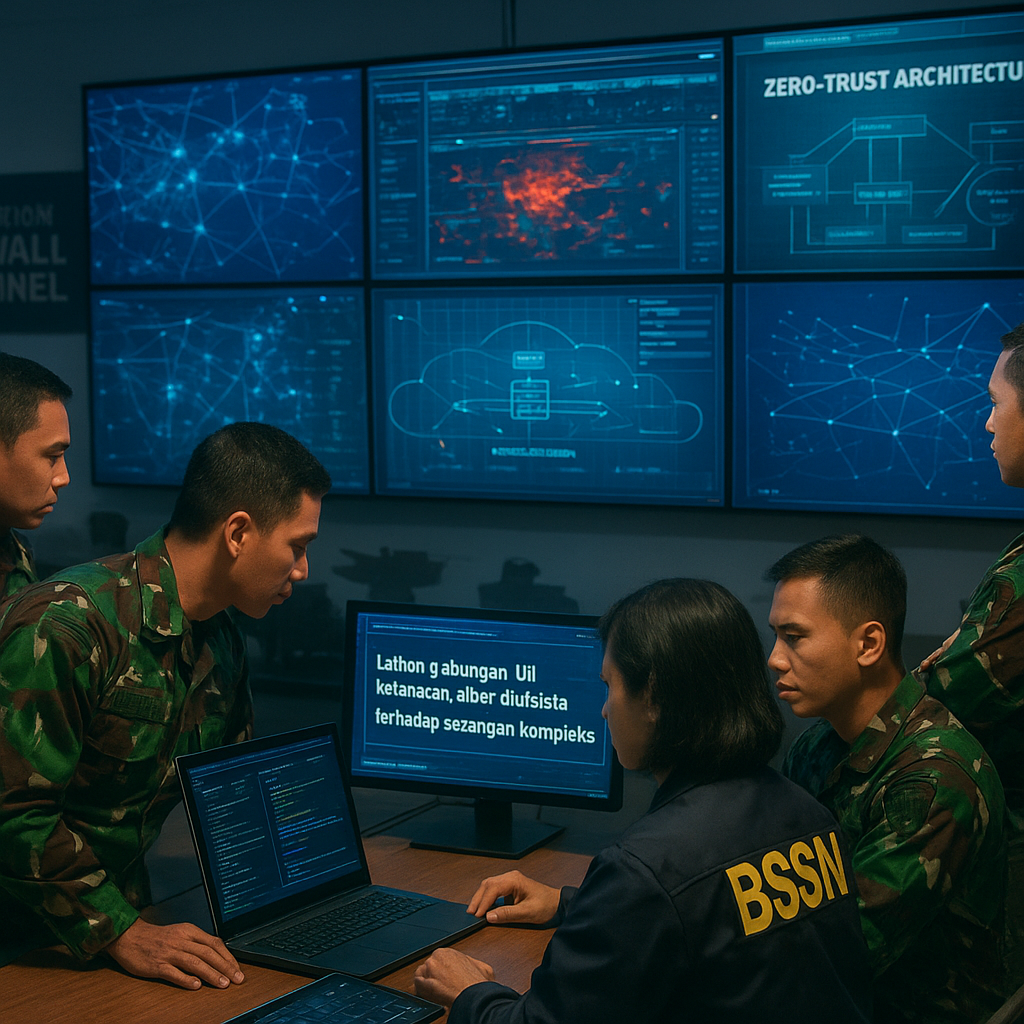 Perkuat Cybersecurity Alutsista, Pusat Sandi dan Siber TNI Gelar Latihan Bersama dengan BSSN