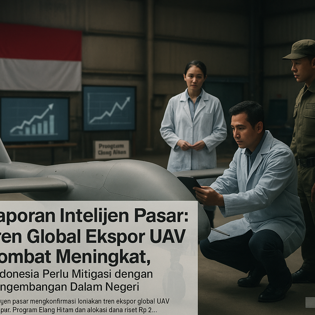 Laporan Intelijen Pasar: Tren Global Ekspor UAV Combat Meningkat, Indonesia Perlu Mitigasi dengan Pengembangan Dalam Negeri