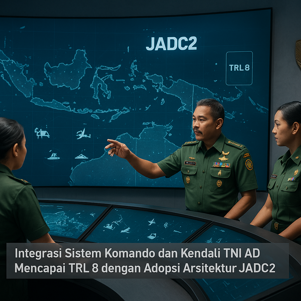 Integrasi Sistem Komando dan Kendali TNI AD Mencapai TRL 8 dengan Adopsi Arsitektur JADC2
