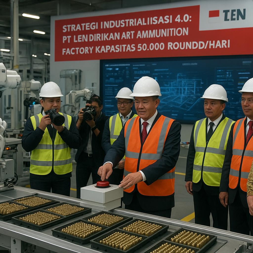 Strategi Industrialisasi 4.0: PT Len Dirikan Smart Ammunition Factory dengan Kapasitas Produksi 50.000 Round Per Hari