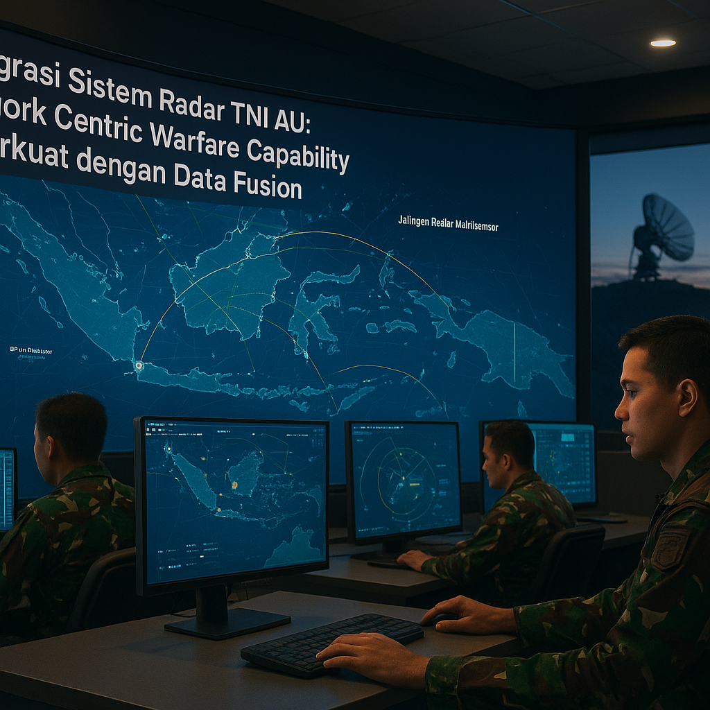 Integrasi Sistem Radar TNI AU: Network Centric Warfare Capability Diperkuat dengan Data Fusion