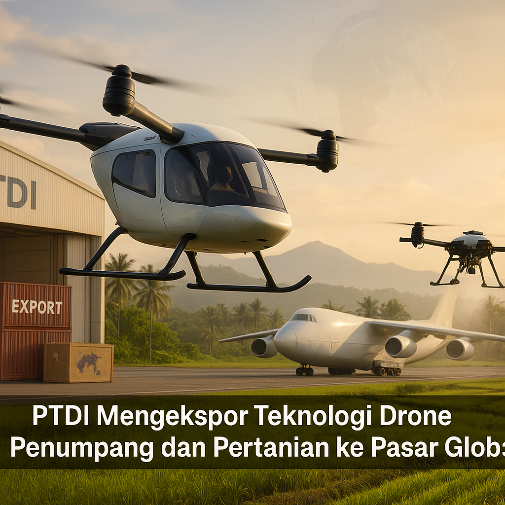 PTDI Mengekspor Teknologi Drone Penumpang dan Pertanian ke Pasar Global