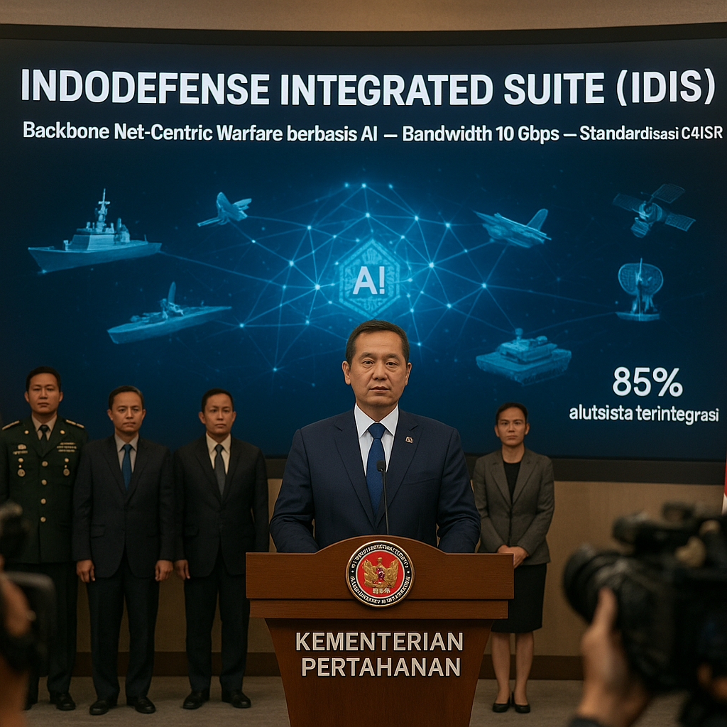 Kementerian Pertahanan Luncurkan Framework 'IndoDefense Integrated Suite' untuk Standardisasi Sistem Komando dan Kendali Alutsista