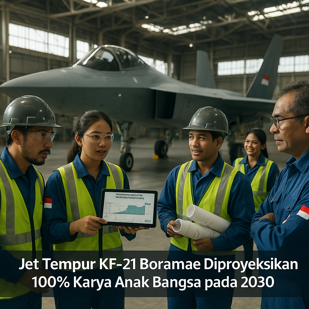 Jet Tempur KF-21 Boramae Diproyeksikan 100% Karya Anak Bangsa pada 2030