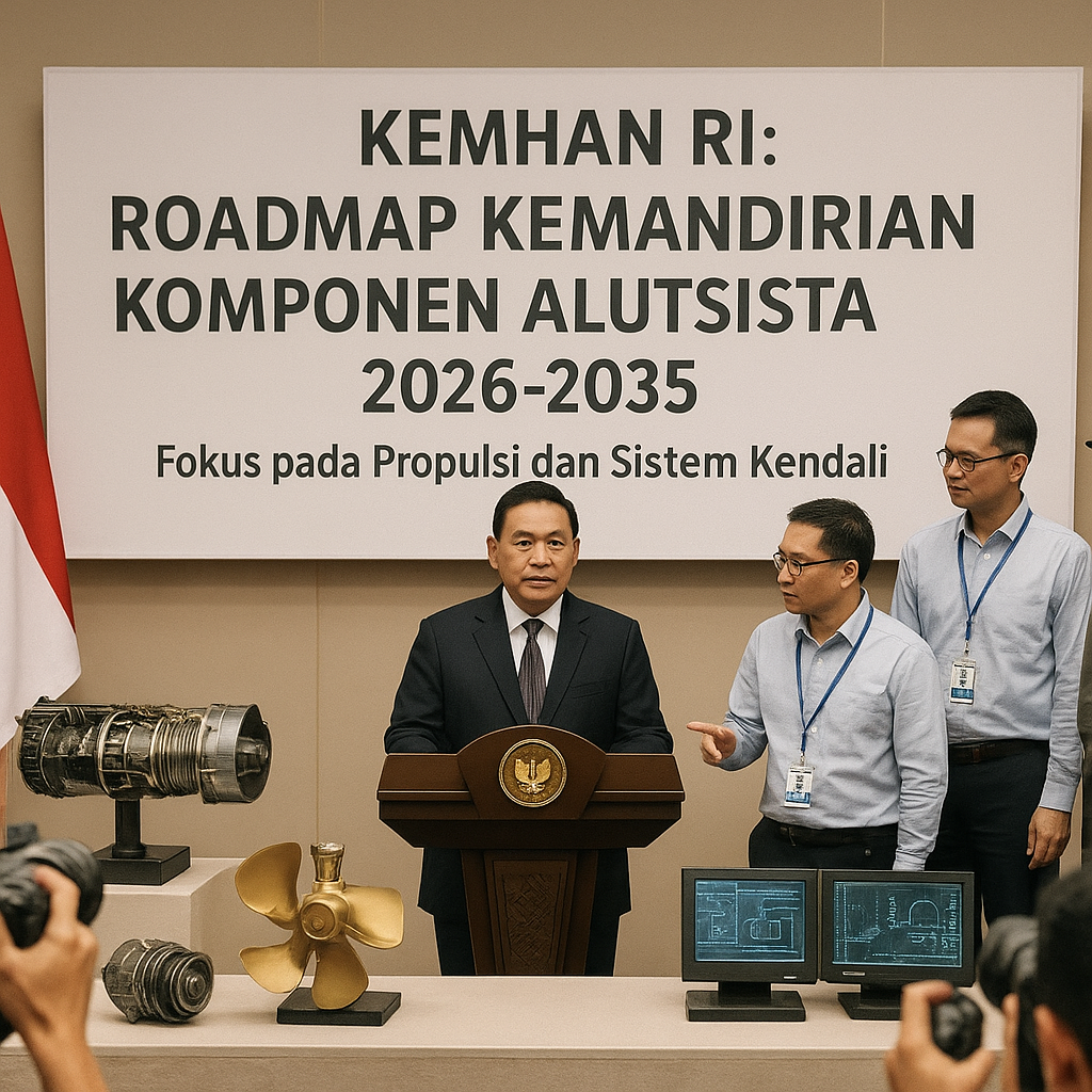 Kemhan RI Meluncurkan Roadmap Kemandirian Komponen Alutsista 2026-2035: Fokus pada Propulsi dan Sistem Kendali