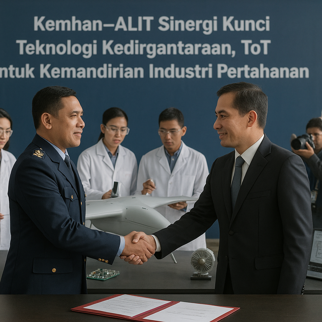 Kemhan–ALIT Sinergi Kunci Teknologi Kedirgantaraan, ToT untuk Kemandirian Industri Pertahanan