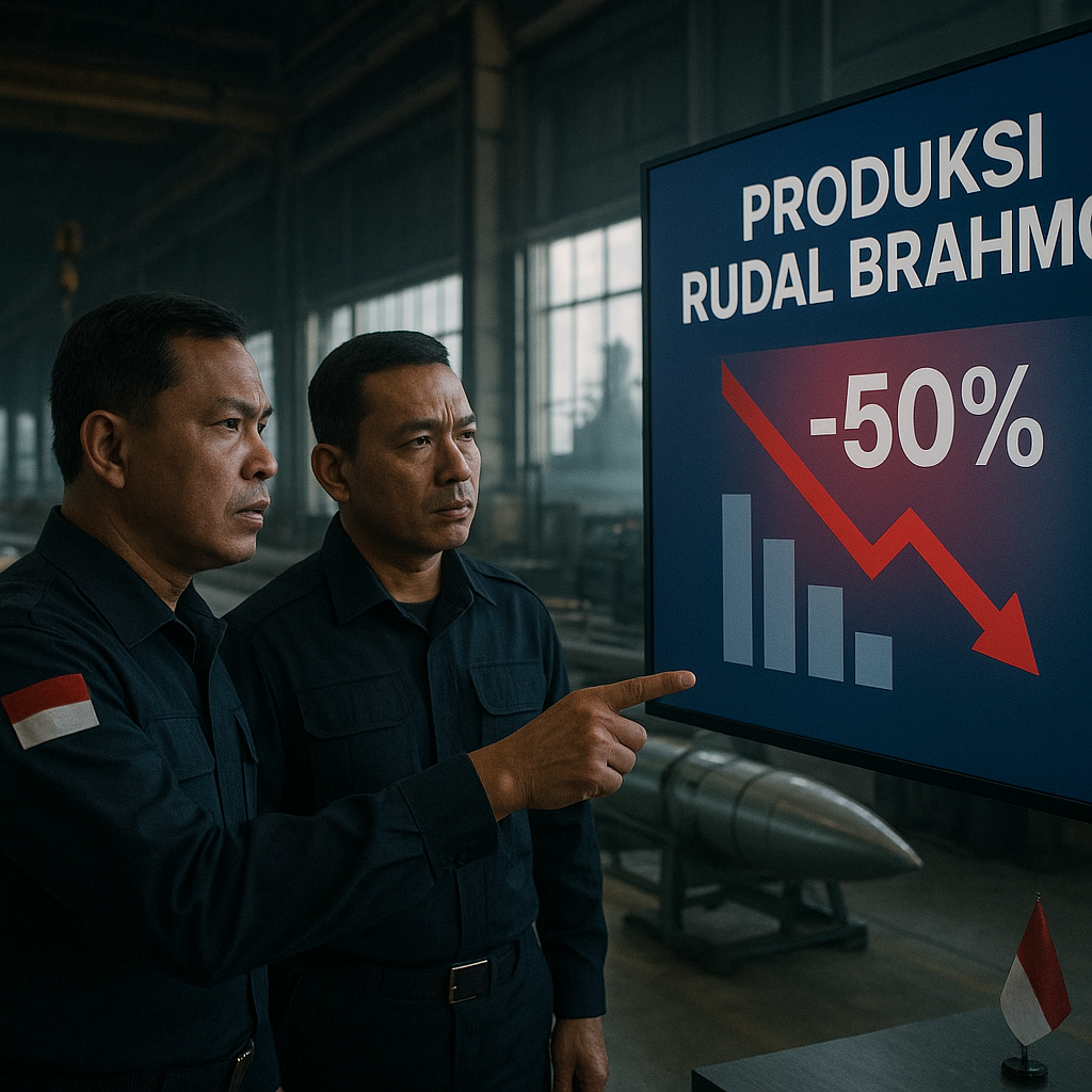Produksi Rudal BrahMos Anjlok 50%, Pengadaan TNI AL Hadapi Risiko Delay dan Review Strategi