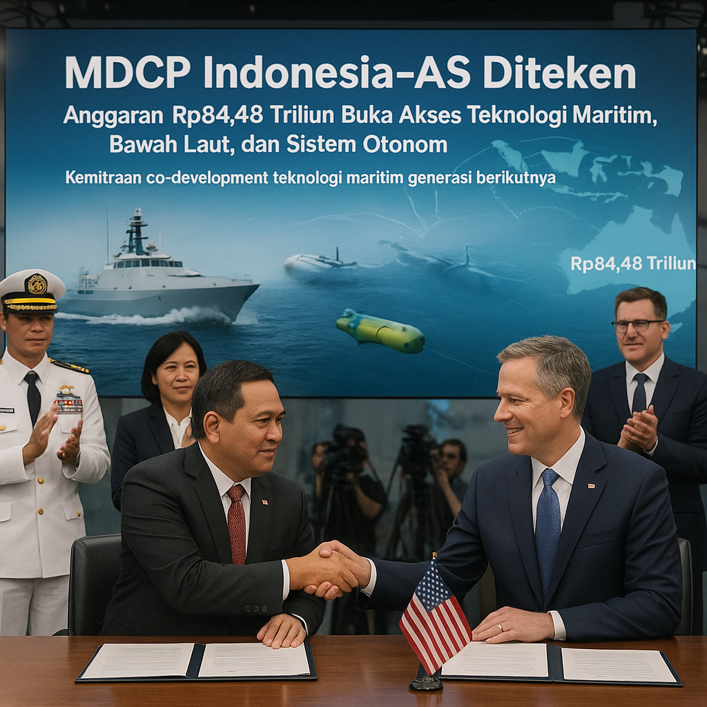 MDCP Indonesia-AS Diteken, Anggaran Rp84 Triliun Buka Akses Teknologi Maritim, Bawah Laut, dan Sistem Otonom