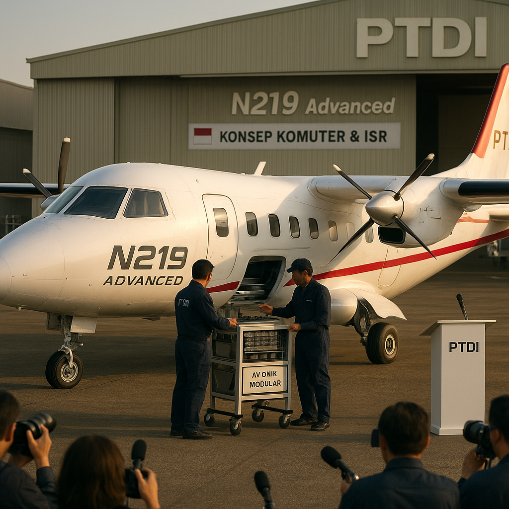 PTDI Luncurkan Konsep N219 Advanced: Versi Komuter dengan Sistem Avionik Modular untuk Dual-Role Transport dan ISR