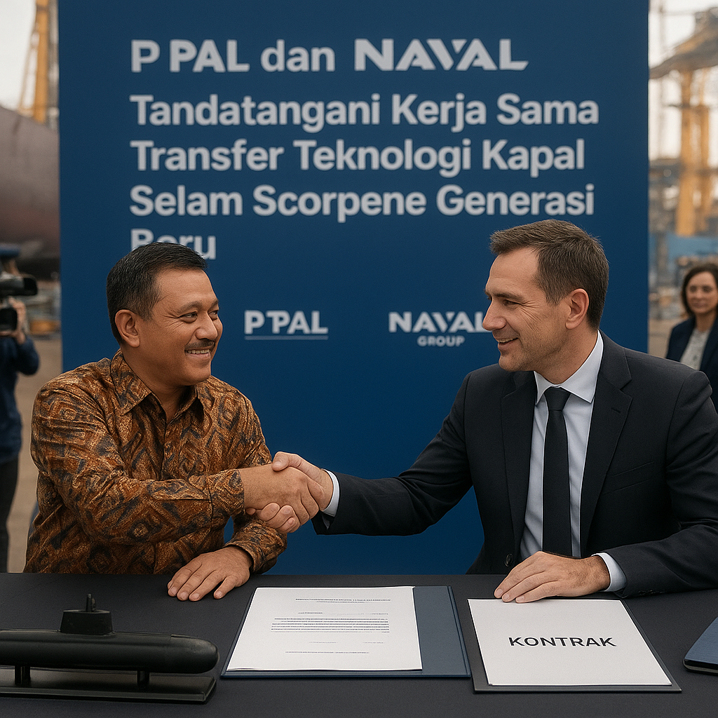 PT PAL dan Naval Group Tandatangani Kerja Sama Transfer Teknologi Kapal Selam Scorpene Generasi Baru