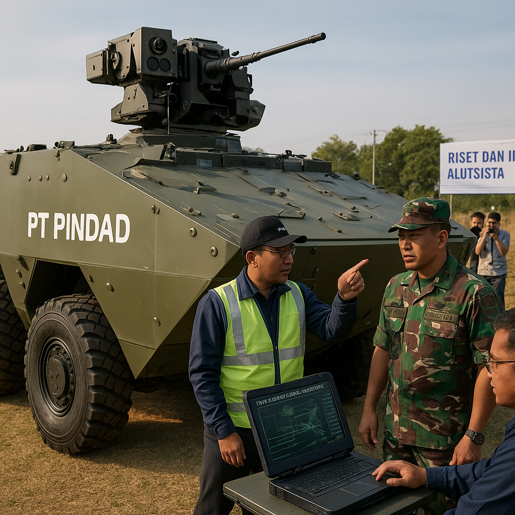 Riset dan Inovasi Alutsista: PT Pindad Kembangkan Merlin 2.0 dengan Sistem Remote Weapon Station Canggih