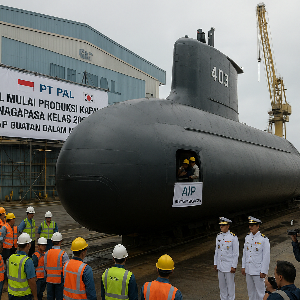 PT PAL Mulai Produksi Kapal Selam Canggih KRI Nagapasa Kelas 209/1500 untuk TNI AL