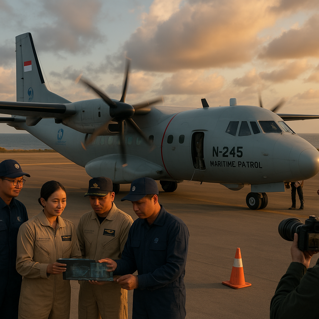 PT DI Uji Terbang Prototipe N-245 Maritime Patrol dengan Sensor Fusion