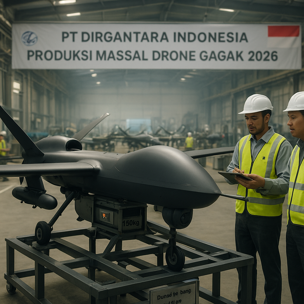 PT Dirgantara Indonesia Mulai Produksi Massal Drone Gagak 2026