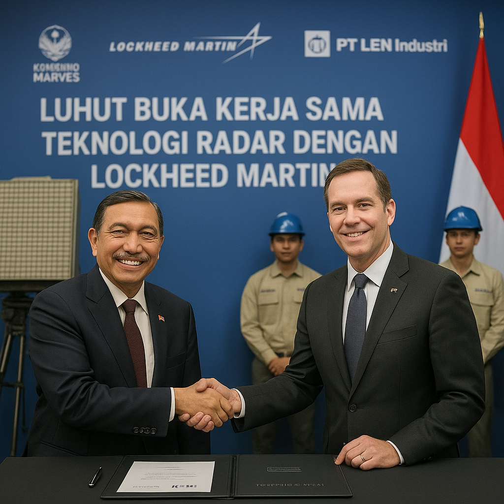 Luhut Buka Kerja Sama Teknologi Radar dengan Lockheed Martin