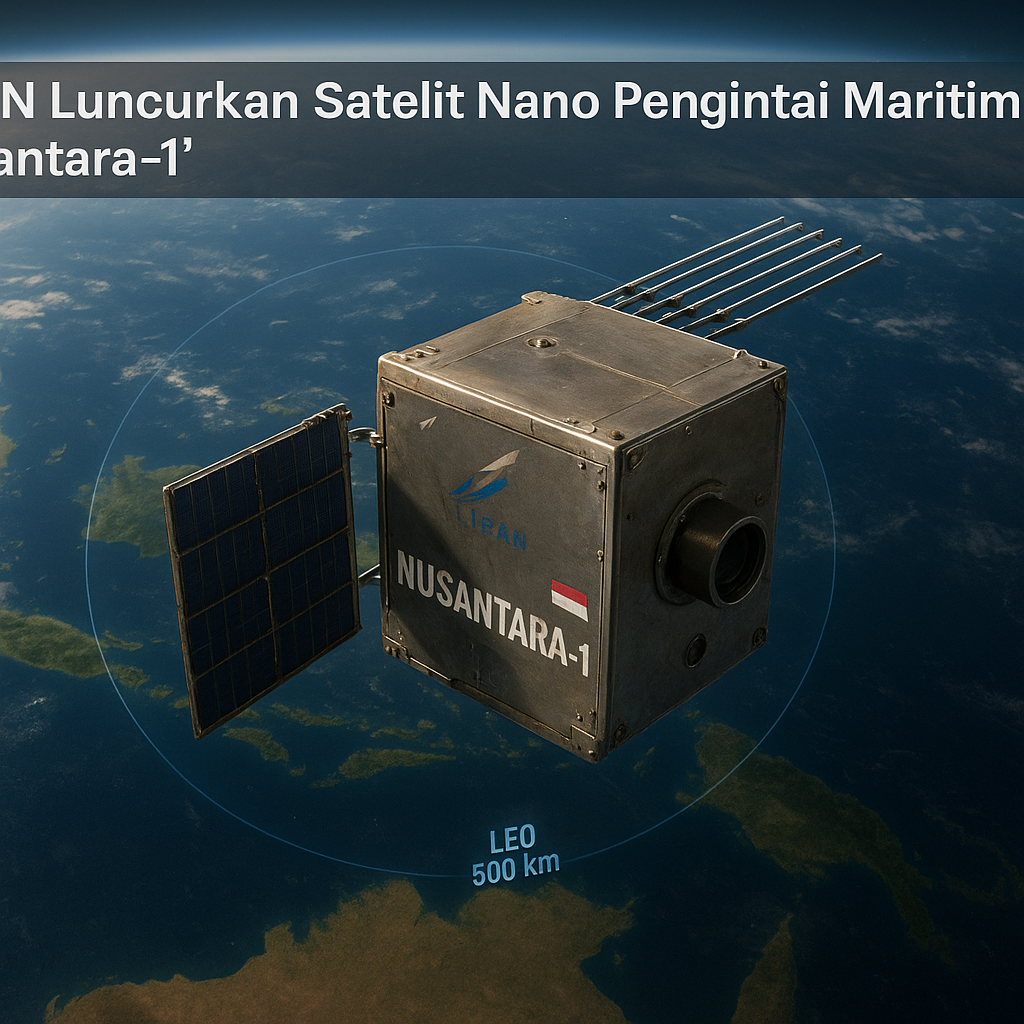 LAPAN Luncurkan Satelit Nano Pengintai Maritim 'Nusantara-1'