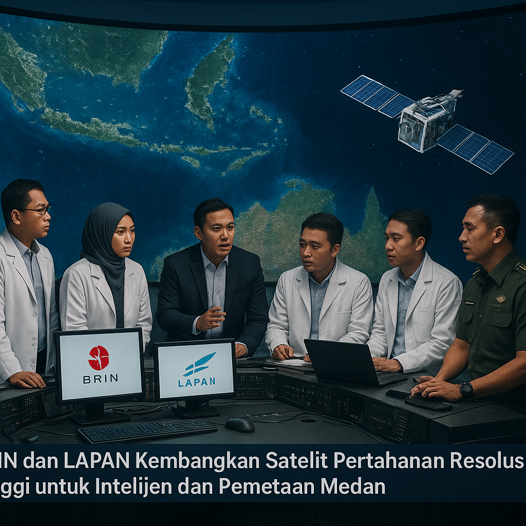 BRIN dan LAPAN Kembangkan Satelit Pertahanan Resolusi Tinggi untuk Intelijen dan Pemetaan Medan