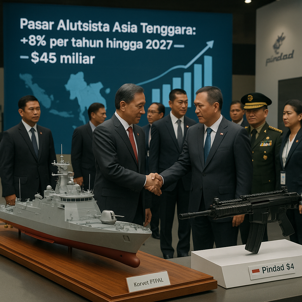 Pasar Alutsista Asia Tenggara Diproyeksikan Tumbuh 8% pada 2027, Indonesia Bidik Ekspor Lewat Kerja Sama Regional