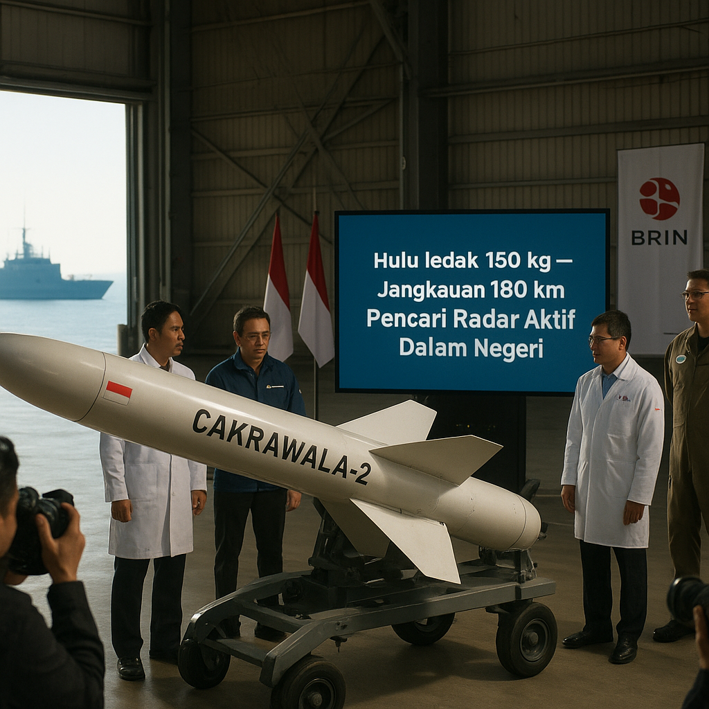 BRIN dan PTDI Kembangkan Rudal Anti-Kapal dengan Hulu Ledak 150 kg