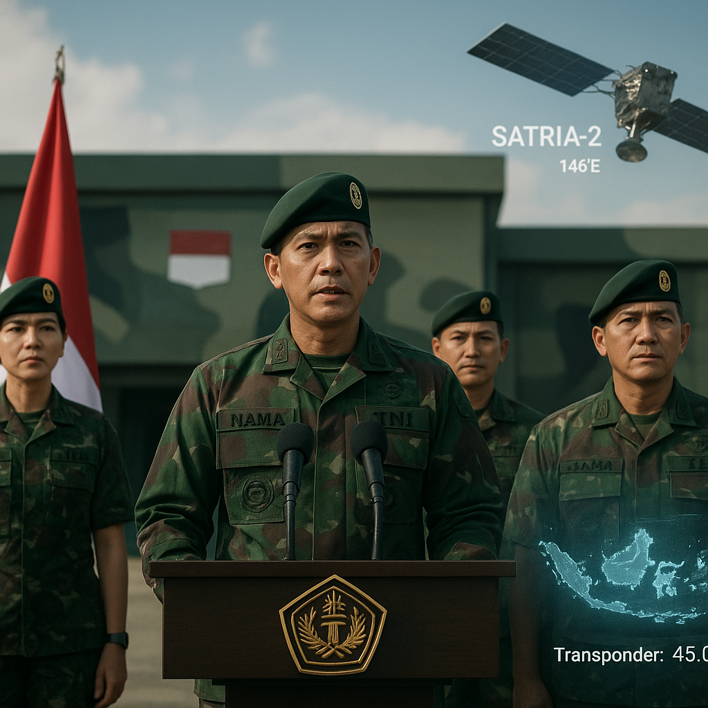 TNI Resmi Operasikan Satelit Komunikasi Militer SATRIA-2 untuk Dukungan Logistik