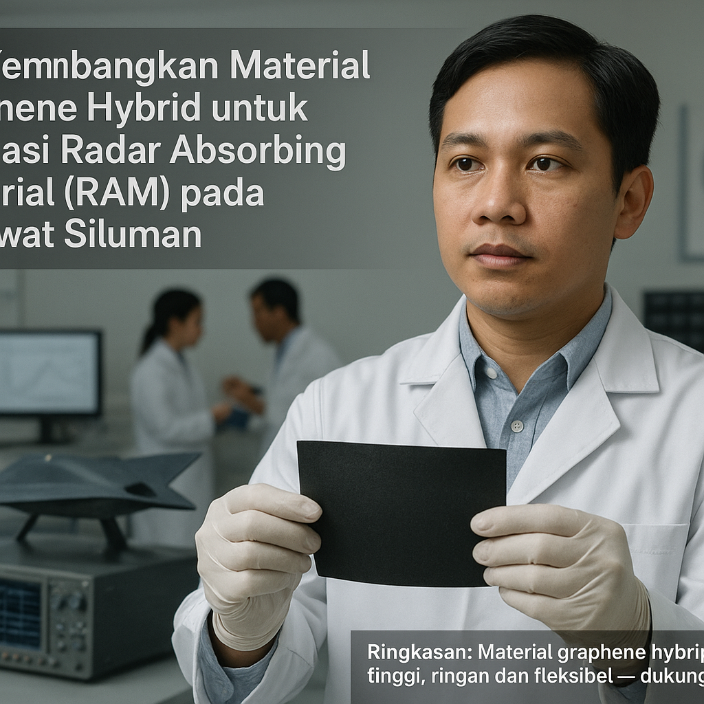 LIPI Kembangkan Material Graphene Hybrid untuk Aplikasi Radar Absorbing Material (RAM) pada Pesawat Siluman