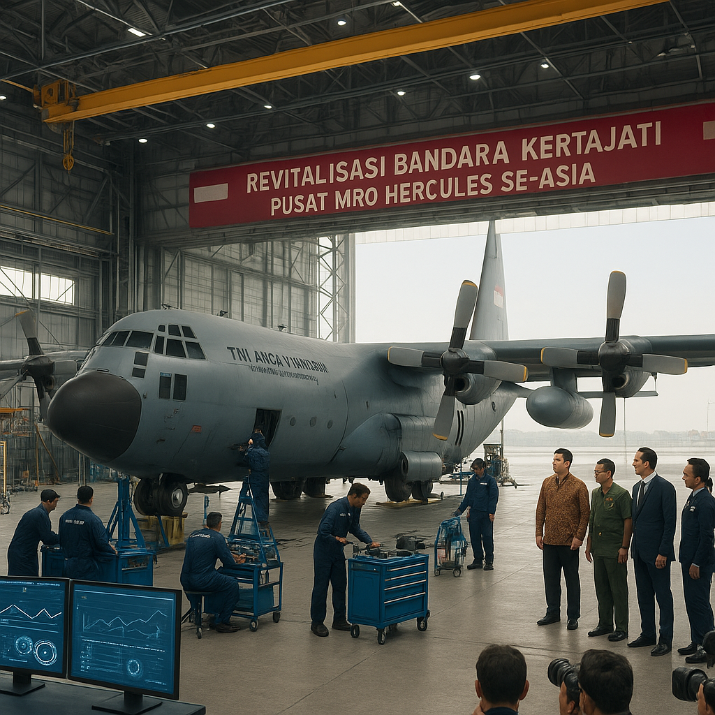 Pemerintah Revitalisasi Bandara Kertajati Jadi Pusat MRO Pesawat Hercules Se-Asia