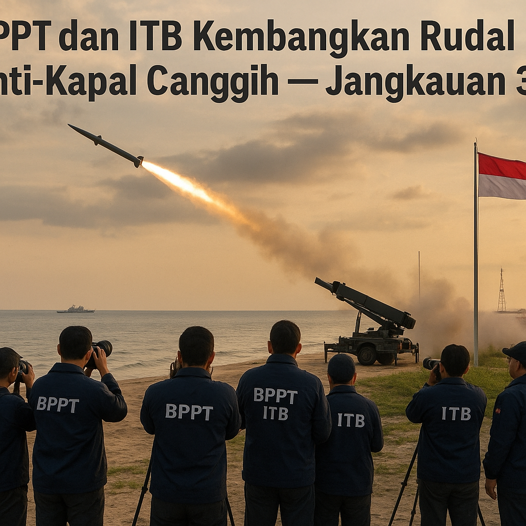 BPPT dan ITB Kembangkan Rudal Anti-Kapal Canggih dengan Jangkauan 300 km