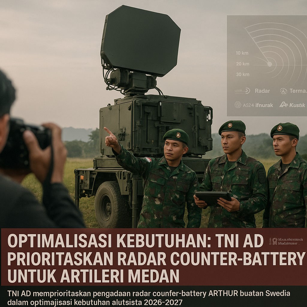 Optimalisasi Kebutuhan: TNI AD Prioritaskan Radar Counter-Battery untuk Artileri Medan