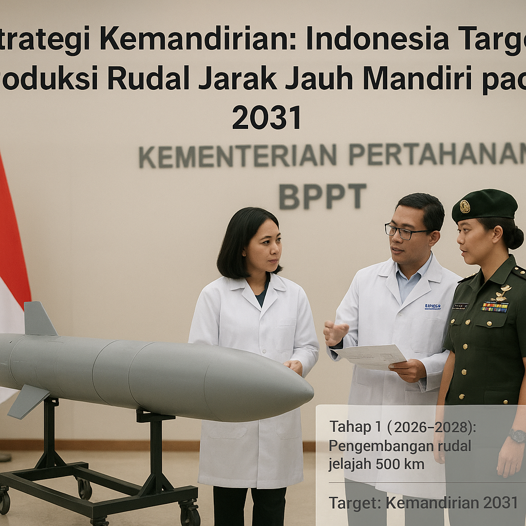 Strategi Kemandirian: Indonesia Targetkan Produksi Rudal Jarak Jauh Mandiri pada 2031