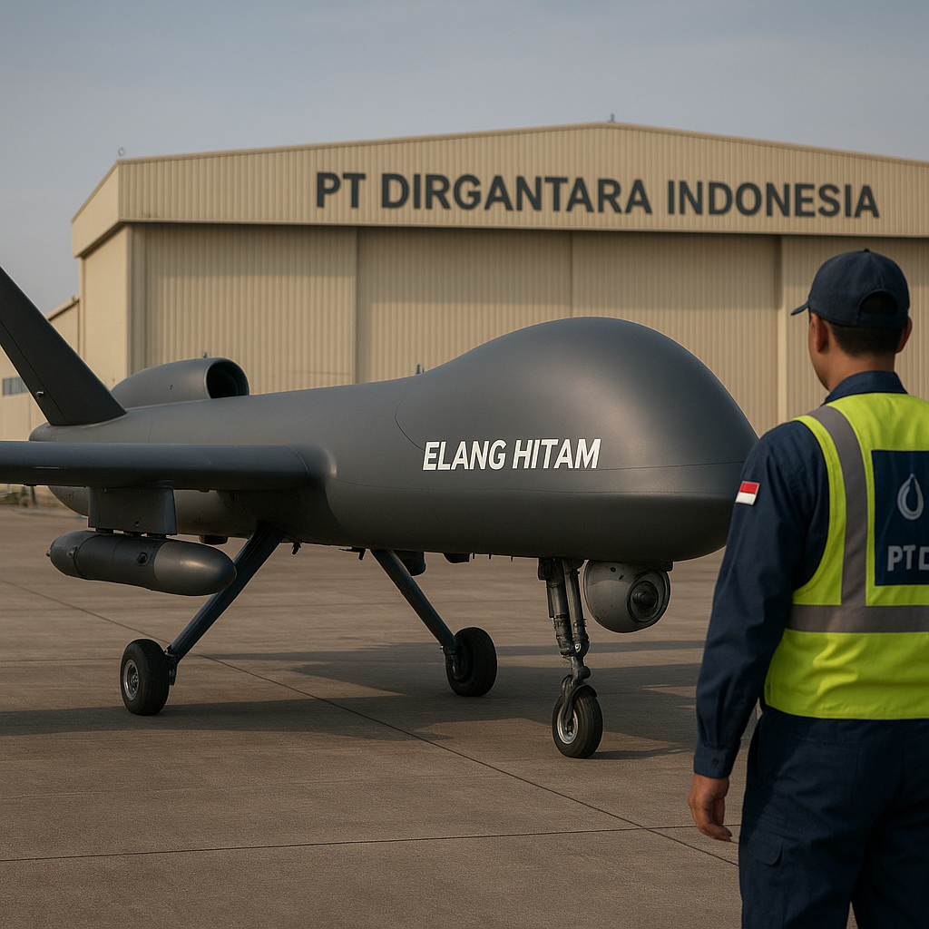PT Dirgantara Indonesia Kembangkan Pesawat Tanpa Awak Elang Hitam dengan Kemampuan Multirole