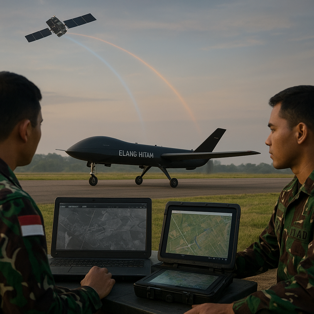 Integrasi Drone Elang Hitam dengan Satelit LAPAN-A5 untuk ISR Real-Time