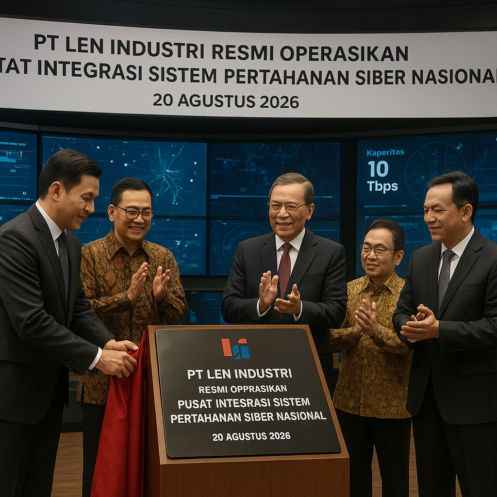 PT Len Industri Resmi Operasikan Pusat Integrasi Sistem Pertahanan Siber Nasional