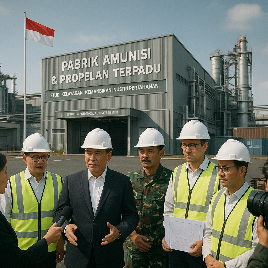 Studi Kelayakan: Pembangunan Pabrik Amunisi Kaliber Besar dan Propelan Solid Rocket Motor dalam Negeri Diperkirakan Kurangi Impor 40%